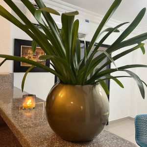 Maceta fibra de vidrio BERLIN 16cm alto