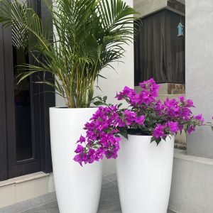 Maceta fibra de vidrio ROMA 52cm alto