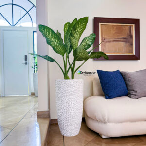 Arreglo de Macetero Siena 70 cm + Planta Millonaria