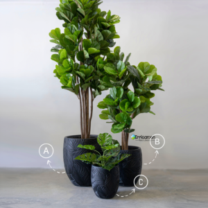Arreglo de Maceteros Florentina+ Plantas artificiales