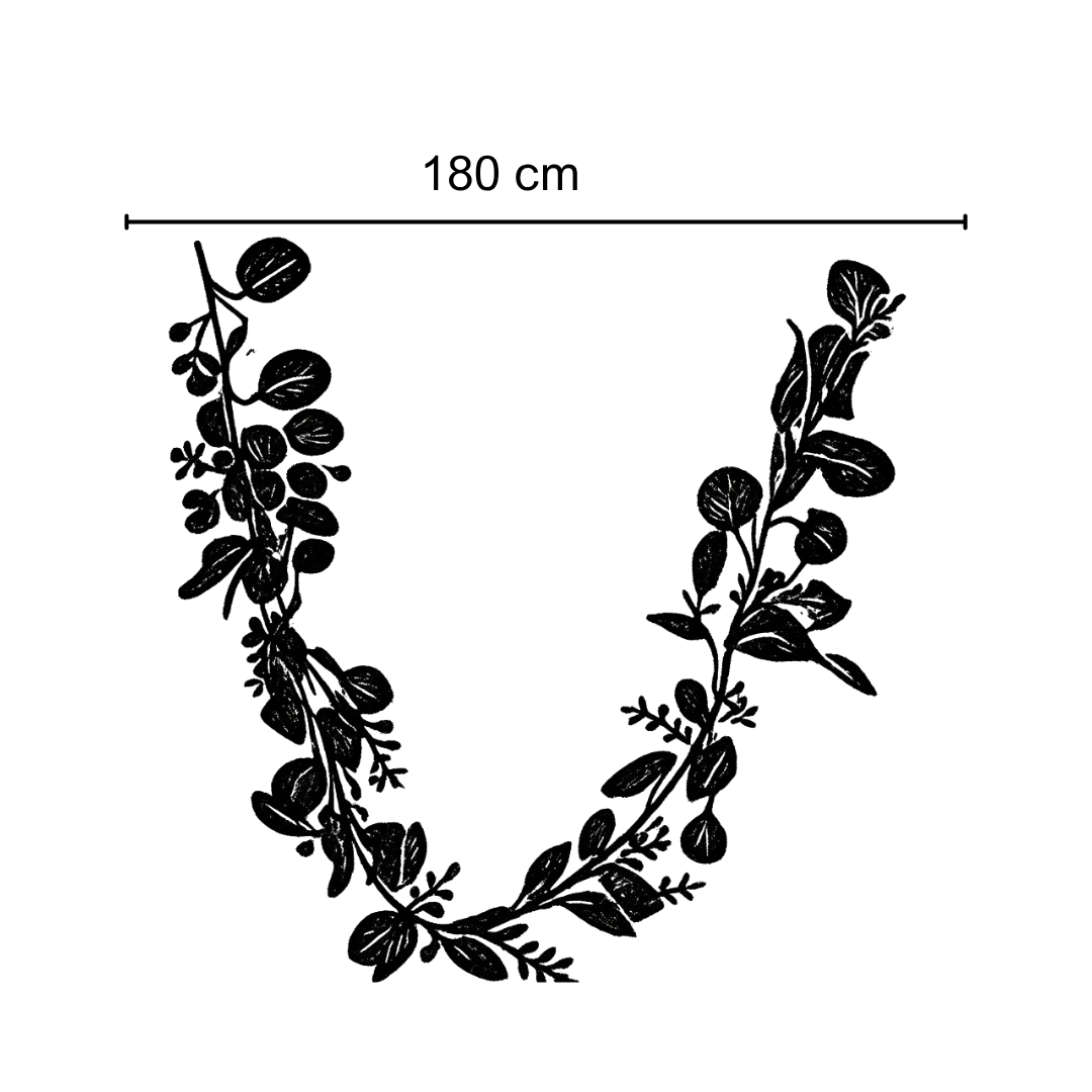 Rama Colgante de Eucalipto y Paniculata - Imagen 2